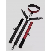 Ошейник с наручниками Reversible Faux Leather Collar and Wrist - Fifty Shades of Grey - купить с доставкой в Ачинске