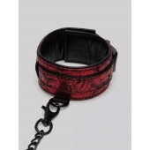 Красно-черные оковы Reversible Faux Leather Ankle Cuffs - Fifty Shades of Grey - купить с доставкой в Ачинске