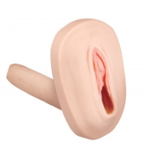 Мастурбатор-вагина с вибрацией и выносным пультом управления REALSTUFF SMOOTH   BALD - Dream Toys - в Ачинске купить с доставкой