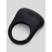 Черное эрекционное виброкольцо Sensation Rechargeable Vibrating Love Ring - Fifty Shades of Grey - в Ачинске купить с доставкой