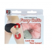 Металлические наручники с розовой меховой опушкой METAL HANDCUFF WITH PLUSH PINK - Dream Toys - купить с доставкой в Ачинске