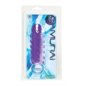 Закрытая фиолетовая насадка с пупырышками SAMURAI PENIS SLEEVE PURPLE - 14,5 см. - NMC - в Ачинске купить с доставкой