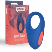 Синее эрекционное кольцо RRRING First Date Cock Ring - FeelzToys - в Ачинске купить с доставкой