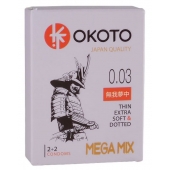 Набор из 4 презервативов OKOTO MegaMIX - Sitabella - купить с доставкой в Ачинске