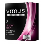 Ультратонкие презервативы VITALIS PREMIUM super thin - 3 шт. - Vitalis - купить с доставкой в Ачинске