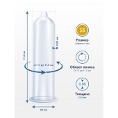 Презервативы MY.SIZE размер 53 - 3 шт. - My.Size - купить с доставкой в Ачинске