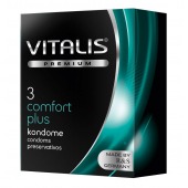 Контурные презервативы VITALIS PREMIUM comfort plus - 3 шт. - Vitalis - купить с доставкой в Ачинске