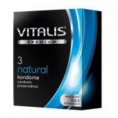 Классические презервативы VITALIS PREMIUM natural - 3 шт. - Vitalis - купить с доставкой в Ачинске