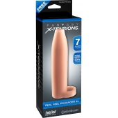 Телесная насадка Real Feel Enhancer XL - 17 см. - Pipedream - в Ачинске купить с доставкой