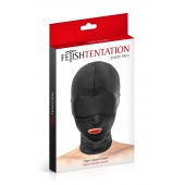 Сплошная маска на голову с прорезью для рта - Fetish Tentation - купить с доставкой в Ачинске