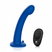 Синяя насадка Remote Control P-Spot G-Spot с черными трусиками - 20 см. - Pegasus - купить с доставкой в Ачинске