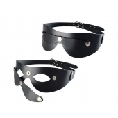 Черная кожаная маска  Новичок - Sitabella - купить с доставкой в Ачинске