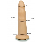 Телесная насадка Harness - 15,8 см. - LOVETOY (А-Полимер) - купить с доставкой в Ачинске