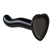 Черный фаллоимитатор-насадка Strap-On-Me P G spot Dildo size S - 16,4 см. - Strap-on-me - купить с доставкой в Ачинске