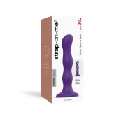 Фиолетовая насадка Strap-On-Me Dildo Geisha Balls size XL - Strap-on-me - купить с доставкой в Ачинске