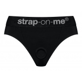Черные трусики для насадок Heroine Lingerie Harness - size S - Strap-on-me - купить с доставкой в Ачинске