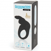 Черное эрекционное виброкольцо Happy Rabbit Rechargeable Rabbit Cock Ring - Happy Rabbit - в Ачинске купить с доставкой