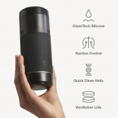 Черный мастурбатор с контролем всасывания Arcwave Pow Stroker - Arcwave - в Ачинске купить с доставкой