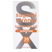 Ультратонкие презервативы Sagami Xtreme Superthin - 36 шт. - Sagami - купить с доставкой в Ачинске