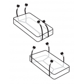 Фиксаторы для кровати WRAPAROUND MATTRESS RESTRAIN - Pipedream - купить с доставкой в Ачинске