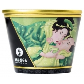 Массажная свеча Exotic Green Tea с ароматом зелёного чая - 170 мл. - Shunga - купить с доставкой в Ачинске