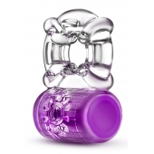 Фиолетовое эрекционное виброкольцо Pleaser Rechargeable C-Ring - Blush Novelties - в Ачинске купить с доставкой