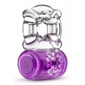 Фиолетовое эрекционное виброкольцо One Night Stand Vibrating C-Ring - Blush Novelties - в Ачинске купить с доставкой