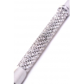 Чёрный стек с треугольным кожаным шлепком - 65 см. - ToyFa - купить с доставкой в Ачинске