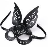 Черная ажурная маска  Зайка  с ушками - Crazy Handmade - купить с доставкой в Ачинске