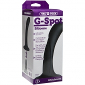 Черная изогнутая насадка Vac-U-Lock G-Spot - 16,5 см. - Doc Johnson - купить с доставкой в Ачинске