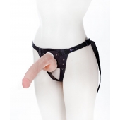Реалистичный фаллос на поясе Harness - 20,5 см. - LOVETOY (А-Полимер) - купить с доставкой в Ачинске