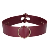 Бордовый ремень Halo Waist Belt - размер L-XL - Shots Media BV - купить с доставкой в Ачинске