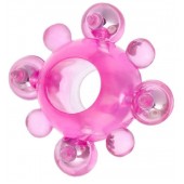 Эрекционное кольцо c бусинками - Toyfa Basic - в Ачинске купить с доставкой