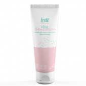 Лубрикант на водной основе Vibe Sensation с клубничным вкусом и легким вибрирующим эффектом - 50 гр. - INTT - купить с доставкой в Ачинске