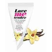 Съедобное согревающее массажное масло Love Me Tender Vanilla с ароматом ванили - 10 мл. - Love to Love - купить с доставкой в Ачинске