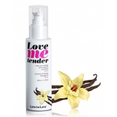 Съедобное согревающее массажное масло Love Me Tender Vanilla с ароматом ванили - 100 мл. - Love to Love - купить с доставкой в Ачинске