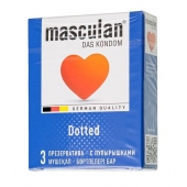 Презервативы с пупырышками Masculan Dotted - 3 шт. - Masculan - купить с доставкой в Ачинске