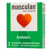 Презервативы анатомической формы Masculan Anatomic - 3 шт. - Masculan - купить с доставкой в Ачинске