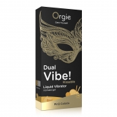 Съедобный гель Dual Vibe Pina Colada с эффектом вибрации и вкусом коктейля пина колада - 15 мл. - ORGIE - купить с доставкой в Ачинске