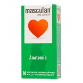 Презервативы анатомической формы Masculan Anatomic - 10 шт. - Masculan - купить с доставкой в Ачинске