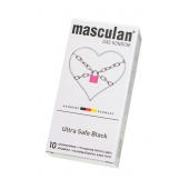 Ультрапрочные презервативы Masculan Ultra Safe Black - 10 шт. - Masculan - купить с доставкой в Ачинске