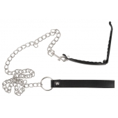 Зажим для половых губ с поводком Pussy Clamp With A Leash - Orion - купить с доставкой в Ачинске