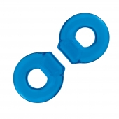 Комплект из двух колец для пениса 2-Pack Ultra-Stretch Stamina Endurance Ring - BlueLine - в Ачинске купить с доставкой