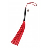 Красно-черная кожаная плеть - 50 см. - Pecado - купить с доставкой в Ачинске