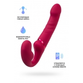 Малиновый безремневой страпон Lapis - 23 см. - Lovense - купить с доставкой в Ачинске