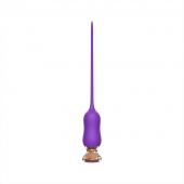 Фиолетовый тонкий стимулятор Nipple Vibrator - 23 см. - I-MOON - купить с доставкой в Ачинске