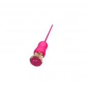 Розовый тонкий стимулятор Nipple Vibrator - 23 см. - I-MOON - купить с доставкой в Ачинске