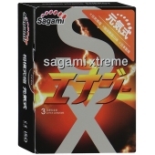 Презервативы Sagami Xtreme ENERGY с ароматом энергетика - 3 шт. - Sagami - купить с доставкой в Ачинске
