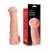 Телесная фантазийная насадка на член Cock Sleeve Size L - KOKOS - в Ачинске купить с доставкой