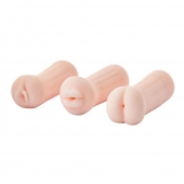 Набор из 3 мастурбаторов The Girl Next Door Tina - Dream Toys - в Ачинске купить с доставкой